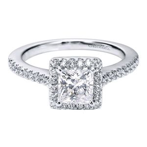 Gabriel 14 Karat Contemporary Engagement Ring ER5825W44JJ