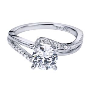 Gabriel 14 Karat Contemporary Engagement Ring ER6974W44JJ