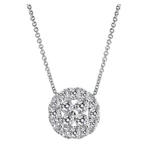 Gabriel Fashion 14 Karat Clustered Diamonds Necklace NK3893W44JJ