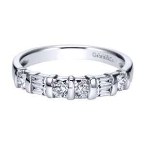 Gabriel 14 Karat Contemporary Wedding Band WB2693PT3JJ