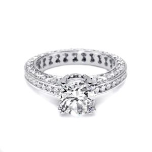 Tacori Platinum Crescent Engagement Ring HT2326SMSOL