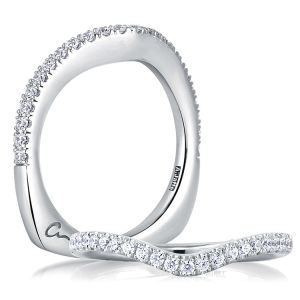 A.JAFFE Signature Platinum Diamond Wedding Ring MRS240 / 30