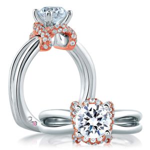 A.JAFFE 14 Karat Signature Engagement Ring MES583