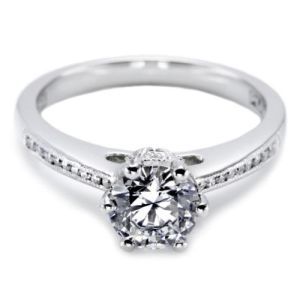 Tacori Platinum Solitaire Engagement Ring 2501RDCH65