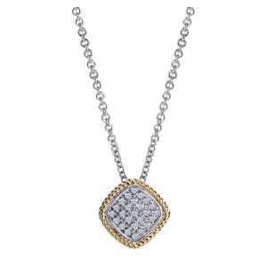 Gabriel Fashion 14 Karat Hampton Diamond Necklace NK2576W44JJ