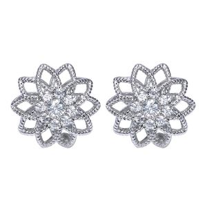 Gabriel Fashion 14 Karat Hampton Diamond Stud Earrings EG11479W45JJ