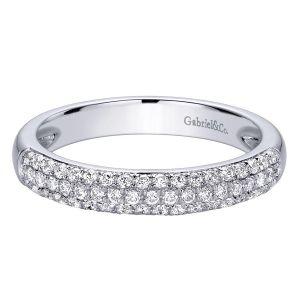 Gabriel 14 Karat Contemporary Wedding Band WB9446W44JJ