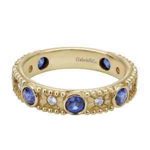 Gabriel Fashion 14 Karat Stackable Stackable Ladies' Ring LR4840Y44SA