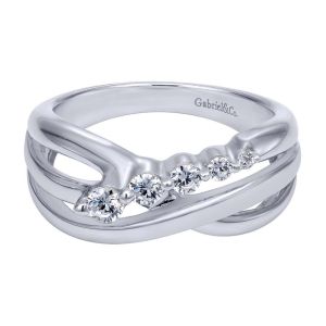 Gabriel Fashion 14 Karat Modern Ladies' Ring LR5168W45JJ