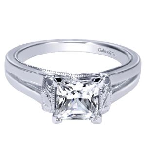 Gabriel 14 Karat Contemporary Engagement Ring ER9208W4JJJ