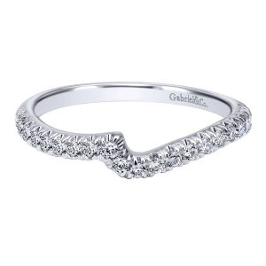 Gabriel 14 Karat Contemporary Wedding Band WB10295W44JJ