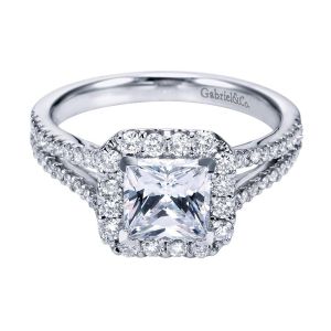 Gabriel 14 Karat Contemporary Engagement Ring ER7277W44JJ