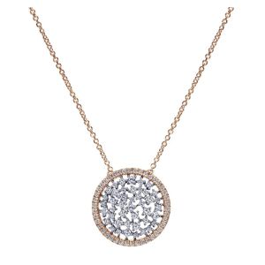 Gabriel Fashion 14 Karat Lusso Diamond Necklace NK4911K45JJ