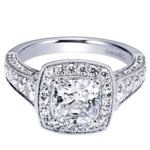 Gabriel 14 Karat Victorian Engagement Ring ER8750W44JJ