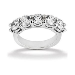 Diamond Five Stone Band Platinum Taryn Collection TQD B-388