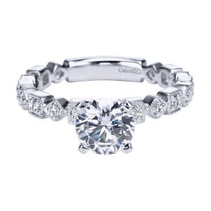 Gabriel 14 Karat Victorian Engagement Ring ER5657W44JJ