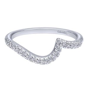 Gabriel 14 Karat Contemporary Wedding Band WB10084W44JJ