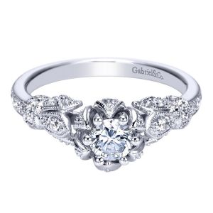 Gabriel 14 Karat Victorian Engagement Ring ER98621W44JJ