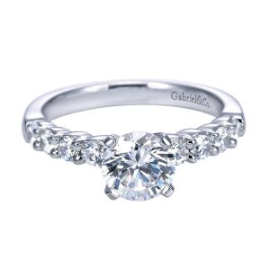 Gabriel 14 Karat Contemporary Engagement Ring ER7846W44JJ