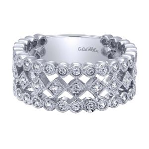 Gabriel Fashion 14 Karat Victorian Ladies' Ring LR4746W44JJ