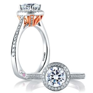 A.JAFFE Platinum Signature Engagement Ring MES596