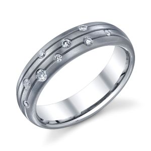 245401 Christian Bauer 14 Karat Diamond  Wedding Ring / Band