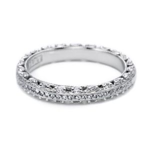 Tacori Platinum Crescent Silhouette Wedding Band HT2370P