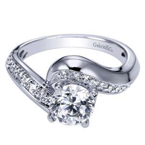 Gabriel 14 Karat Contemporary Engagement Ring ER5323W44JJ