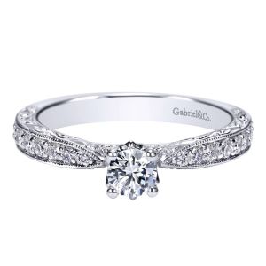 Gabriel 14 Karat Victorian Engagement Ring ER98670W44JJ