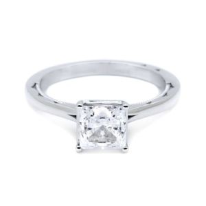 Simply Tacori Platinum Diamond Solitaire Engagement Ring 50PR6