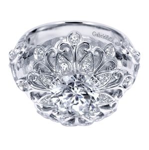 Gabriel 18 Karat Contemporary Engagement Ring ER8760W83JJ