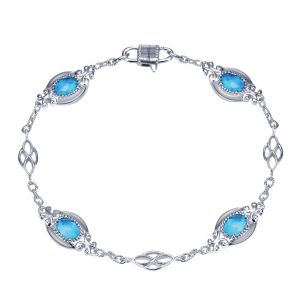 Gabriel Fashion Silver Mediterranean Chain Bracelet TB3060SVJBT