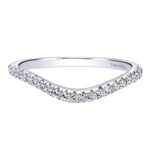 Gabriel 14 Karat Contemporary Wedding Band WB10102W44JJ