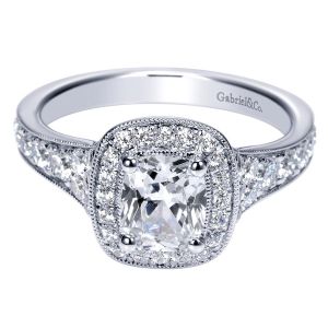 Gabriel 14 Karat Victorian Engagement Ring ER9036W44JJ