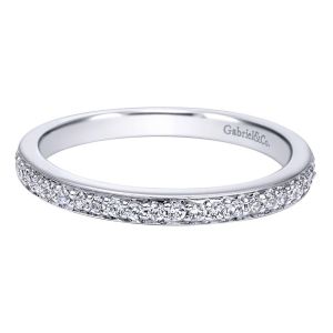 Gabriel 14 Karat Contemporary Wedding Band WB10067W44JJ