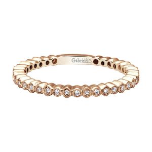 Gabriel Fashion 14 Karat Stackable Stackable Ladies' Ring LR4801K44JJ