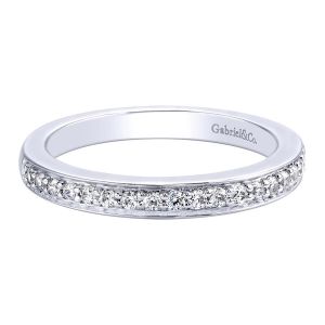 Gabriel 14 Karat Contemporary Wedding Band WB9587W44JJ