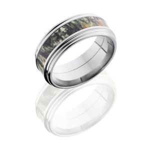 Lashbrook CAMO9REF14-MOSSYOAK POLISH Camo Wedding Ring or Band