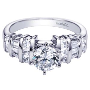 Gabriel 14 Karat Contemporary Engagement Ring ER2757W44JJ