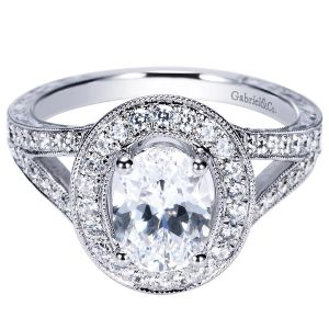 Gabriel 14 Karat Victorian Engagement Ring ER8806W44JJ