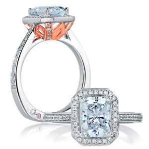 A.JAFFE Platinum Signature Engagement Ring MES597