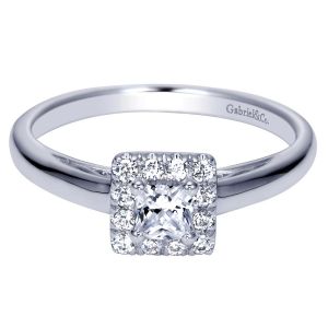 Gabriel 14 Karat Contemporary Engagement Ring ER98424W44JJ