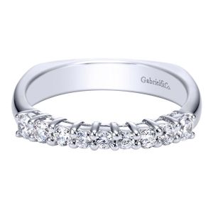 Gabriel 14 Karat Contemporary Wedding Band WB3958W44JJ