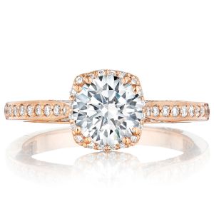 Tacori 2620RDSMPPK 18 Karat Pretty In Pink Engagement Ring
