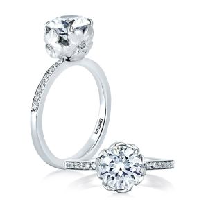A.JAFFE Platinum Classic Engagement Ring ME1640