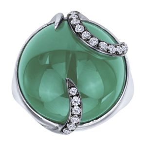 Gabriel Fashion Silver Cirque Ladies' Ring LR50318SVJMC