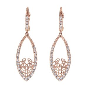 Gabriel Fashion 14 Karat Lace Drop Earrings EG12223K45JJ