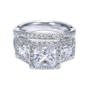 Gabriel 14 Karat Contemporary Engagement Ring ER4209W44JJ