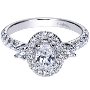 Gabriel 14 Karat Contemporary Engagement Ring ER9005W44JJ