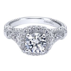 Gabriel 14 Karat Contemporary Engagement Ring ER10237W44JJ